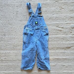 John Deere Blue Denim Overalls Classic Workwear 3T